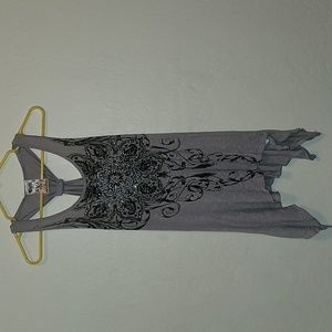 Cute razorback Tank with Bling